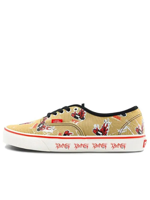 Кроссовки nuttsh x authentic otw art collection 'marshmallow' Vans — изображение 1 из 4, коричневый/красный