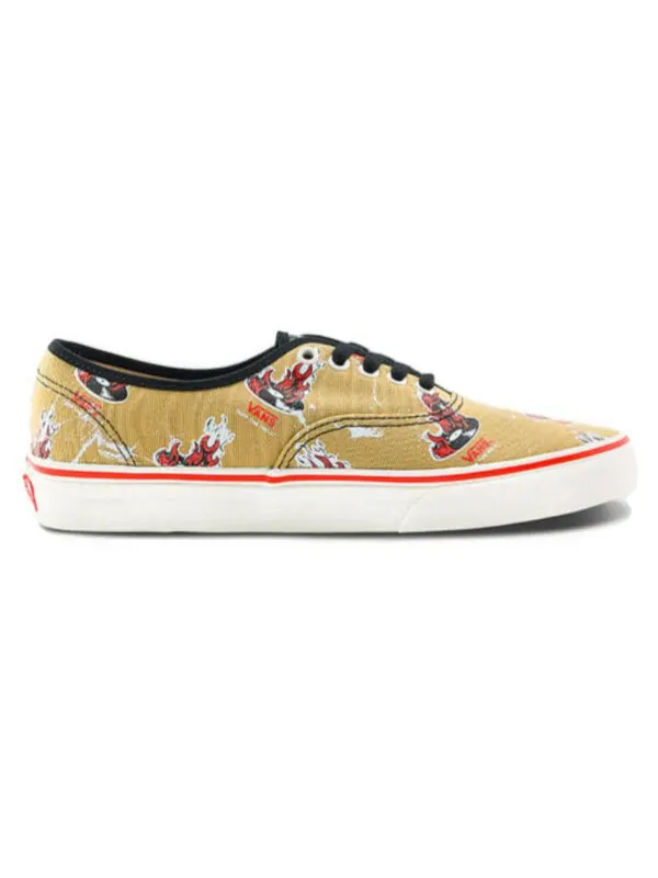 Кроссовки nuttsh x authentic otw art collection 'marshmallow' Vans — изображение 2 из 4, коричневый/красный