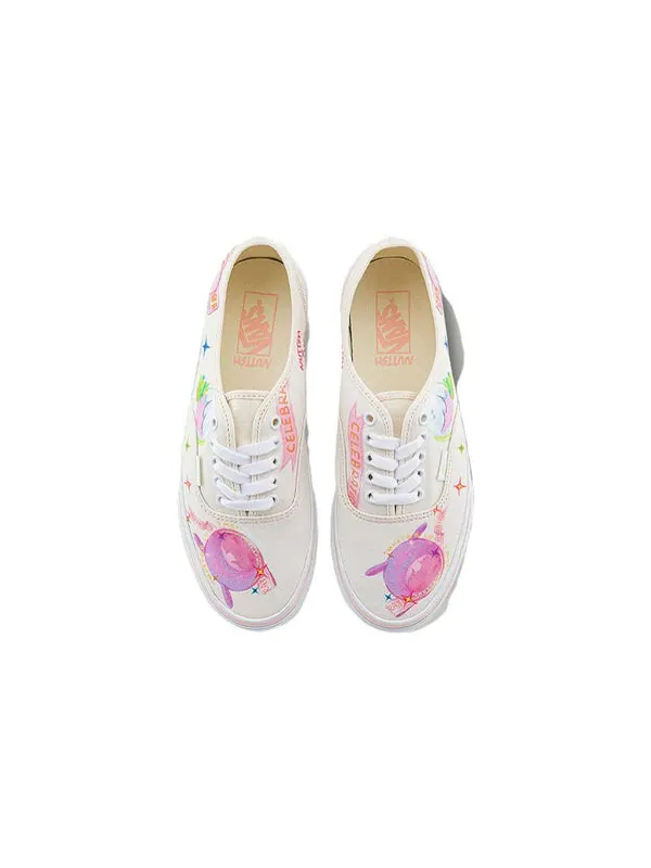 Кроссовки x nuttsh authentic otw 'white multi-color' Vans — изображение 4 из 4, белый/розовый