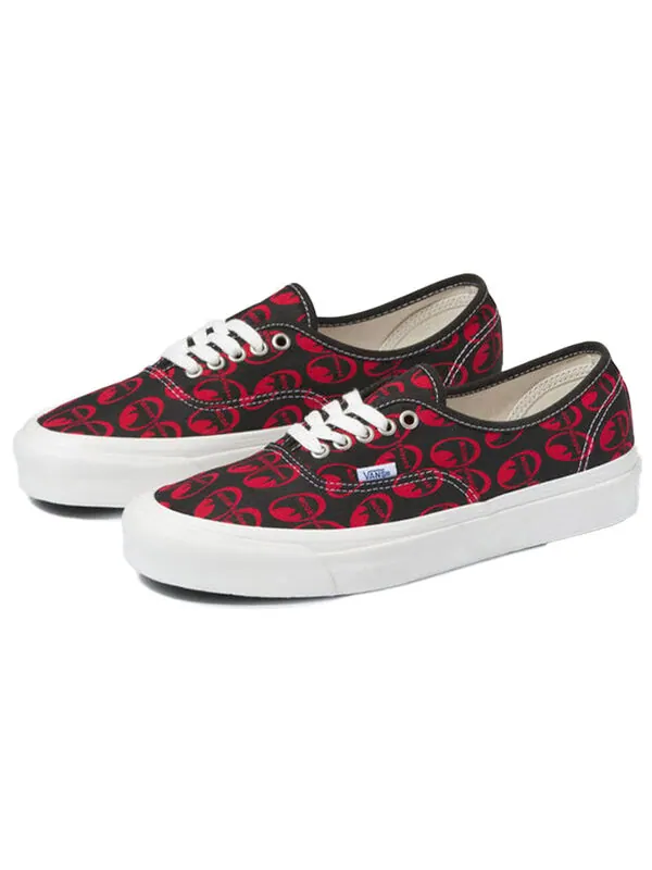 Кроссовки mooneyes x authentic 44 dx 'anaheim factory - white' Vans — изображение 3 из 4, черный/красный/белый
