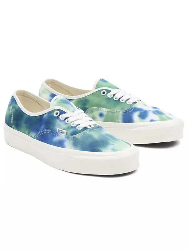 Кроссовки authentic casual skateboarding shoes white Vans — изображение 3 из 4, синий