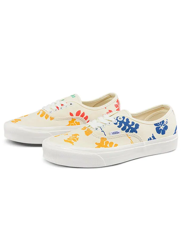 Кроссовки authentic 44 dx low tops casual skateboarding shoes green printing Vans — изображение 2 из 4
