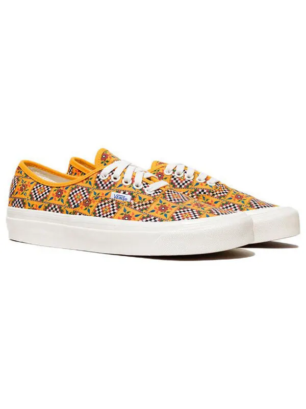 Кроссовки authentic 44 dx 'anaheim factory - vanity plate black' Vans — изображение 2 из 4, желтый/белый