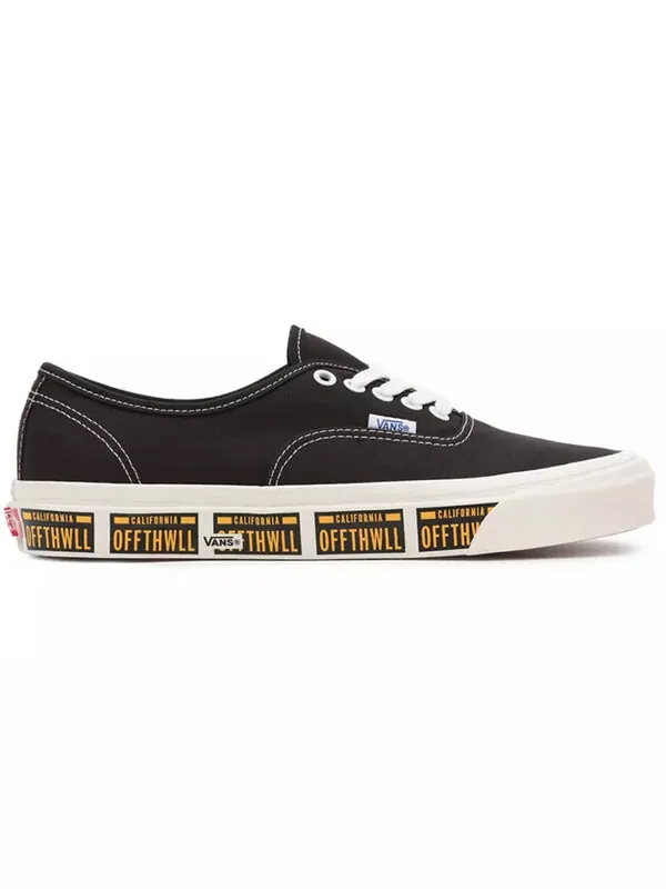 Кроссовки anaheim factory authentic 44 dx low-top sneakers blue light blue Vans — изображение 2 из 4, черный/желтый