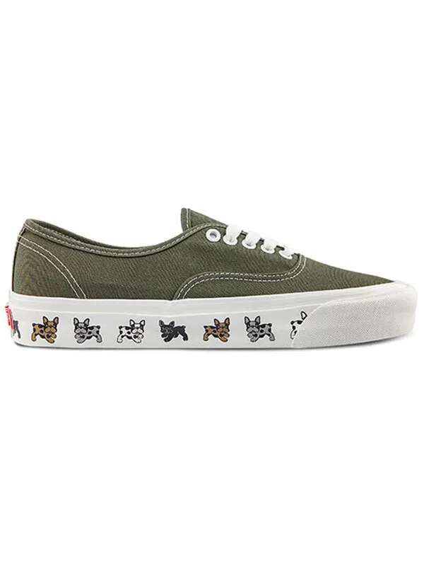 Кроссовки authentic 44 dx 'red brown blue' Vans — изображение 2 из 4, зеленый/белый