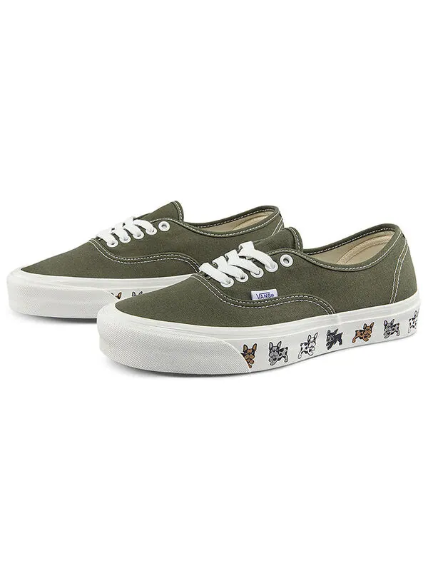 Кроссовки authentic 44 dx 'red brown blue' Vans — изображение 4 из 4, зеленый/белый