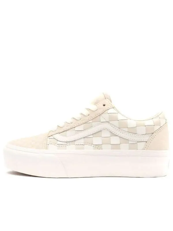 Кроссовки old skool white/pink Vans — изображение 1 из 4, белый
