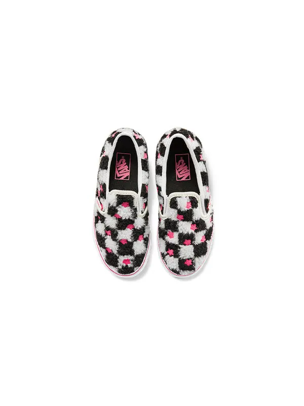 Кроссовки classic slip-on k pink Vans — изображение 3 из 4, черный/белый/розовый