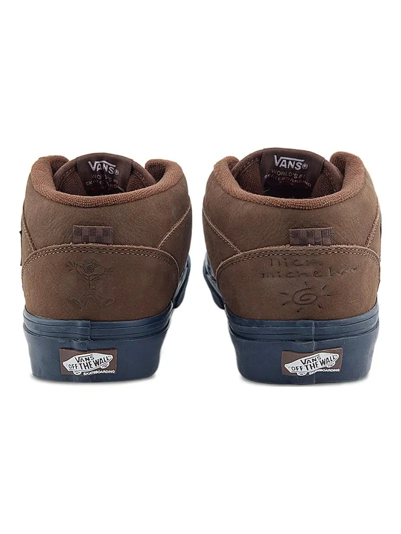 Кроссовки Vans x Nick Michel Half Cab 92 'Brown Navy' — изображение 4 из 5, коричневый