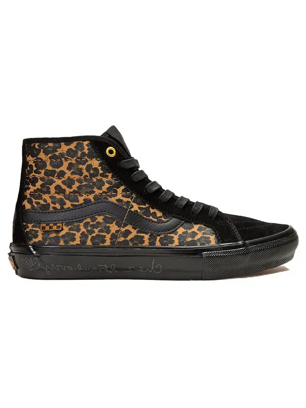Кроссовки sk8 hi breana geering skate 'black white' Vans — изображение 2 из 4, черный/коричневый