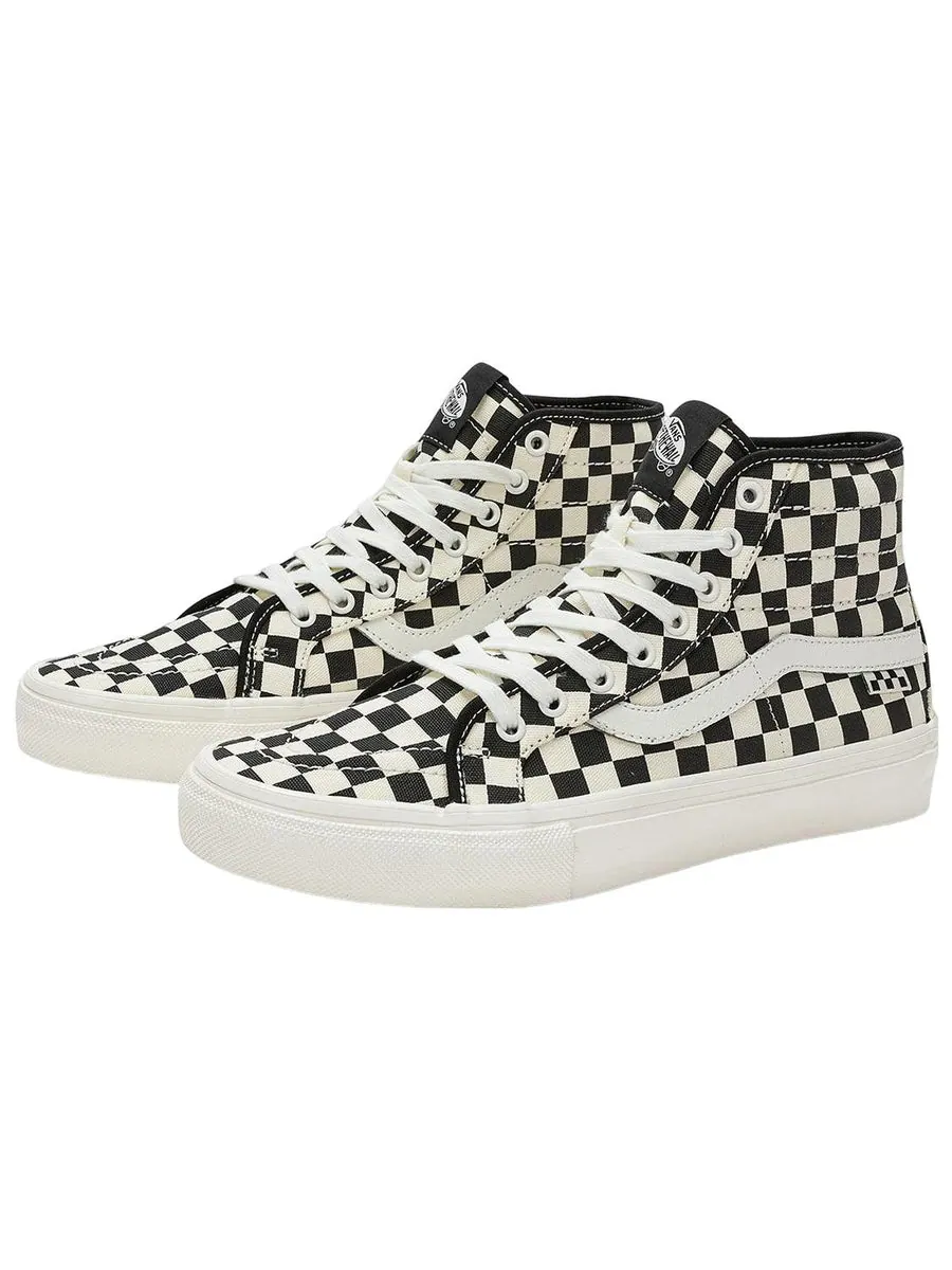 Кеды Vans SK8-HI BLACKWHITE — изображение 2 из 5, черный / белый