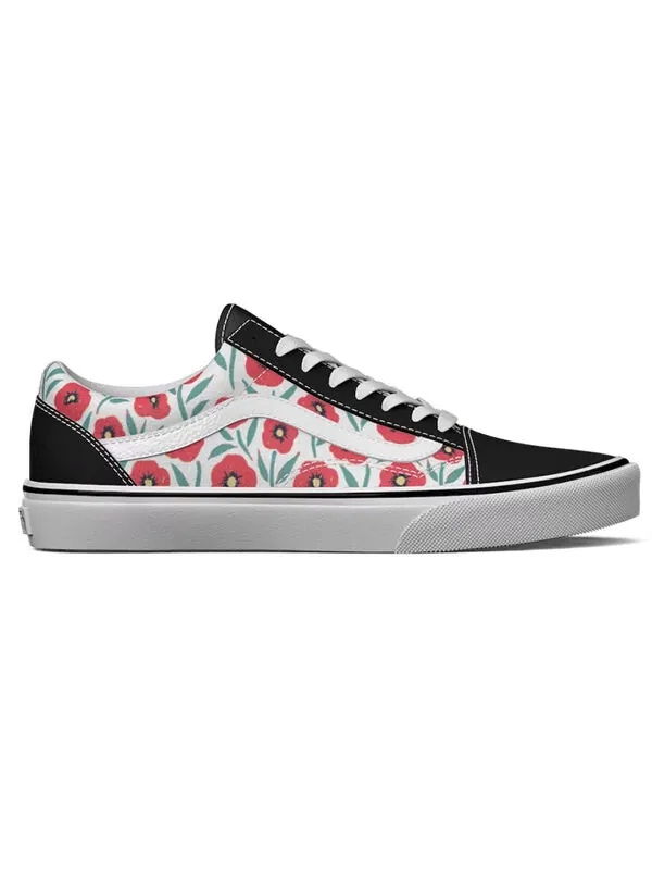 Кроссовки old skool 'rainbow spot leopard' Vans — изображение 2 из 4, черный / белый