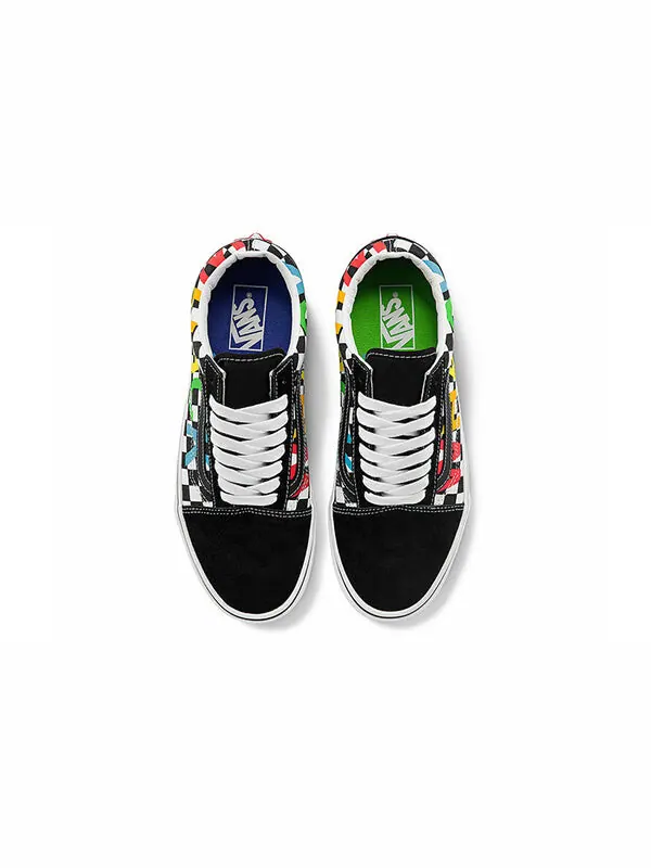 Кроссовки old skool bkwht taiji grid wear-resistant non-slip low top casual skate shoes black white Vans — изображение 3 из 4
