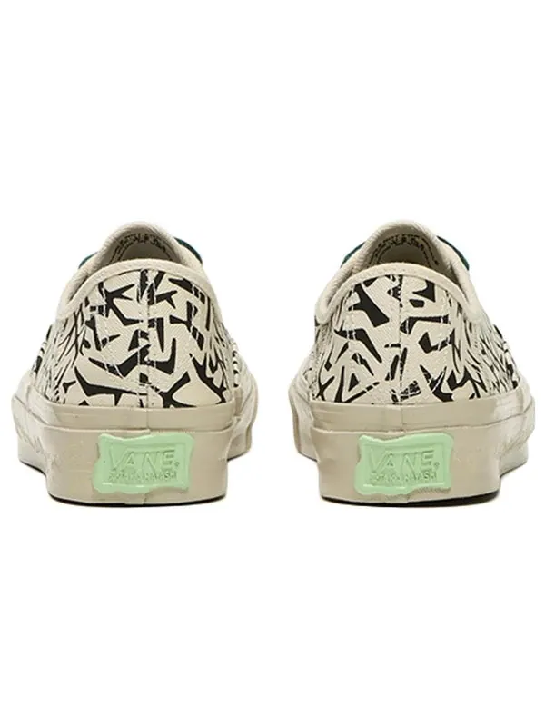 Кроссовки slip-on v 'shark glow' Vans — изображение 4 из 4, черный/белый/зеленый
