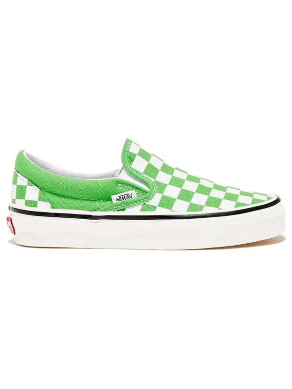 Кроссовки classic slip-on 98 dx 'checkerboard-black white' Vans — изображение 2 из 4, классический зеленый