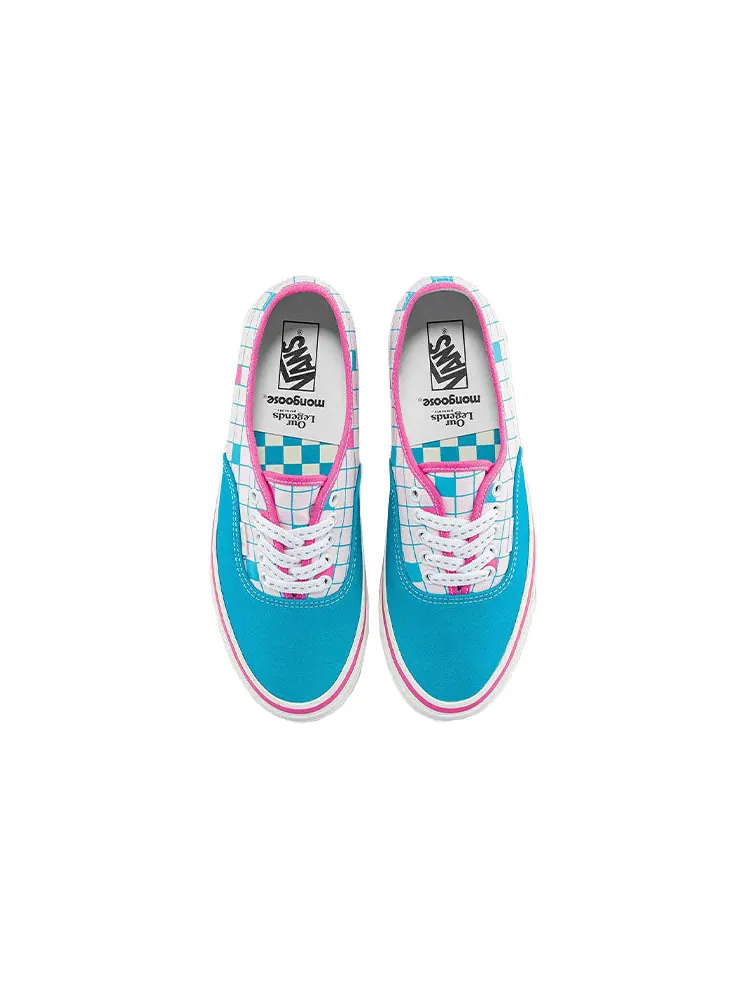 Кеды Vans Our Legends x Authentic 44 DX 'Mongoose - Turquoise Pink Checkerboard' — изображение 3 из 5, синий