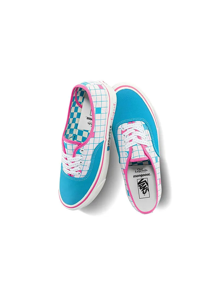 Кеды Vans Our Legends x Authentic 44 DX 'Mongoose - Turquoise Pink Checkerboard' — изображение 4 из 5, синий