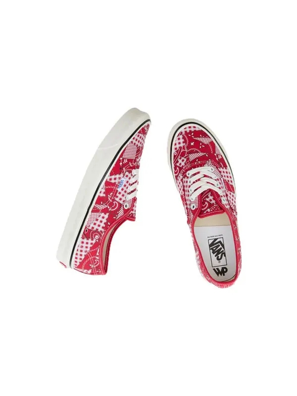 Кроссовки authentic 44 dx 'mix light blue' Vans — изображение 4 из 4, белый/красный