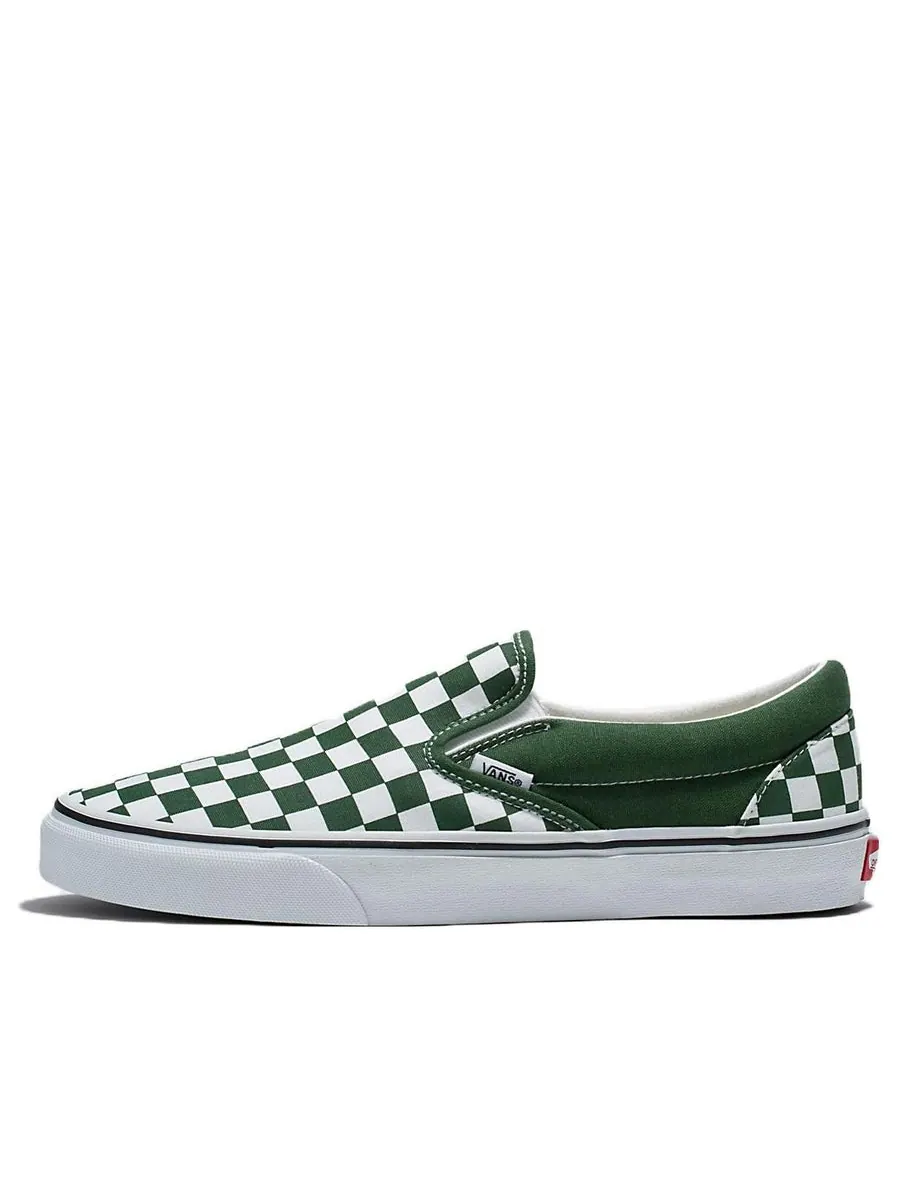 Кеды Vans Slip-On 'White Green' — изображение 1 из 4, белый