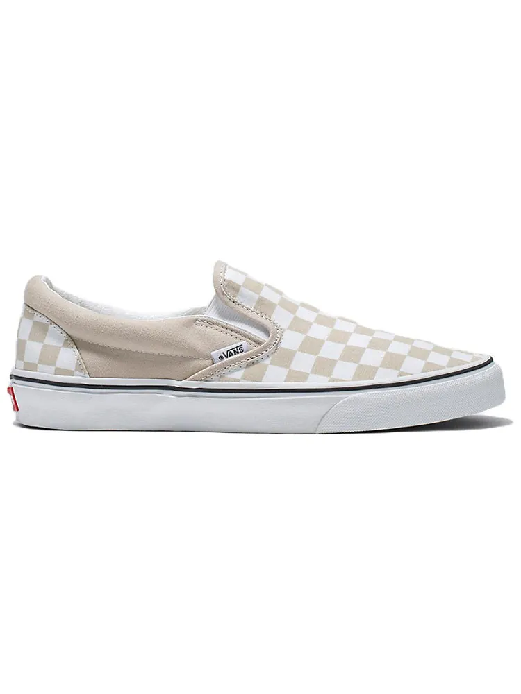 Кеды Vans Slip-On 'White Grey' — изображение 2 из 4, бежевый