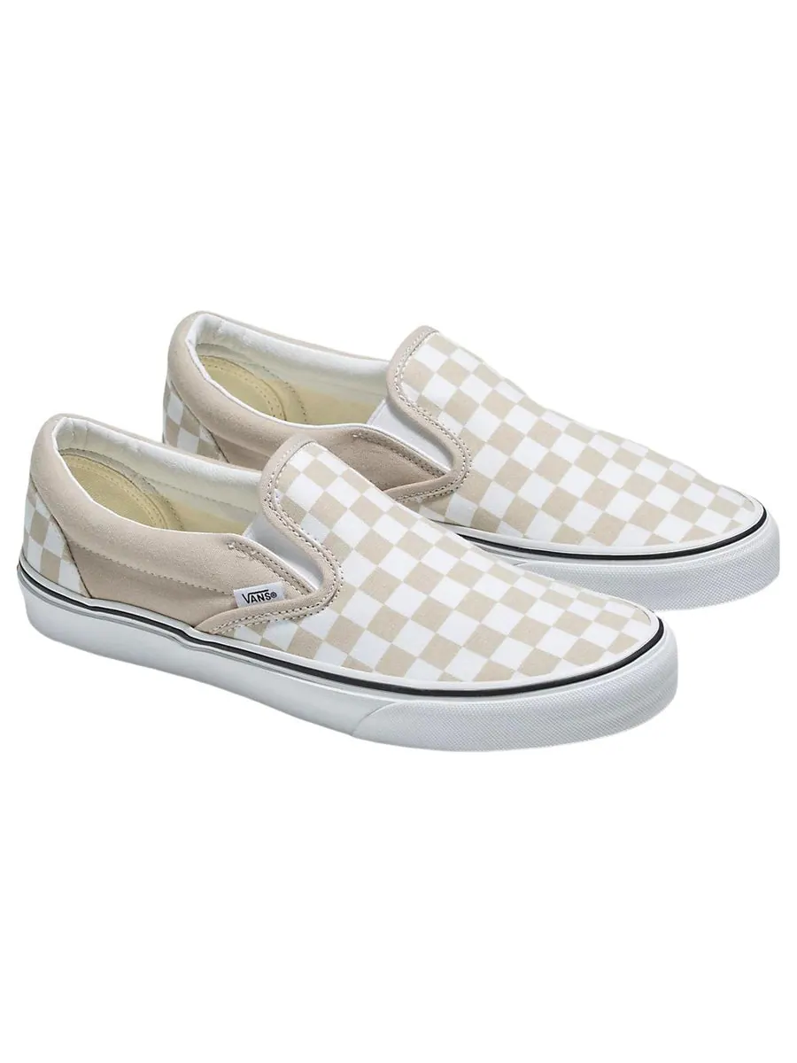 Кеды Vans Slip-On 'White Grey' — изображение 3 из 4, бежевый