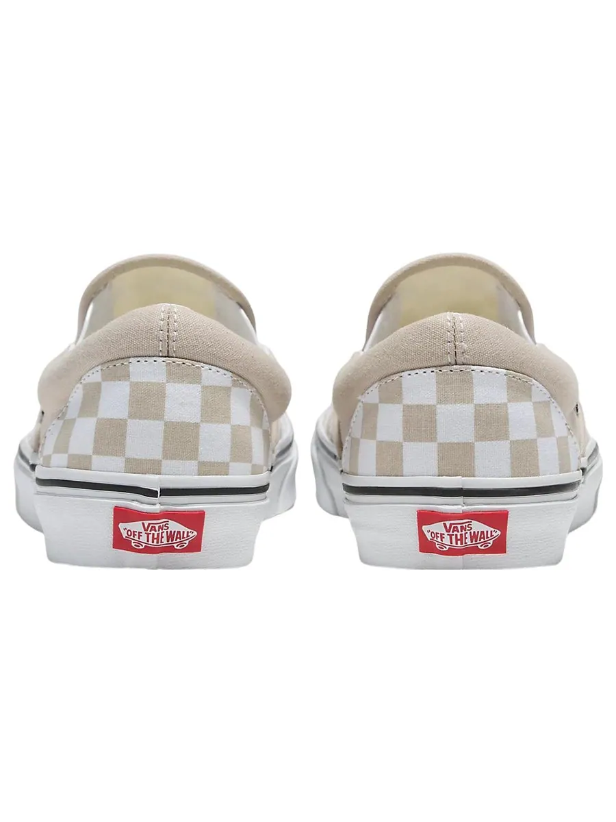 Кеды Vans Slip-On 'White Grey' — изображение 4 из 4, бежевый