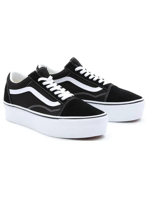 Кроссовки old skool stackform 'brown white' Vans — изображение 3 из 4, черный/белый