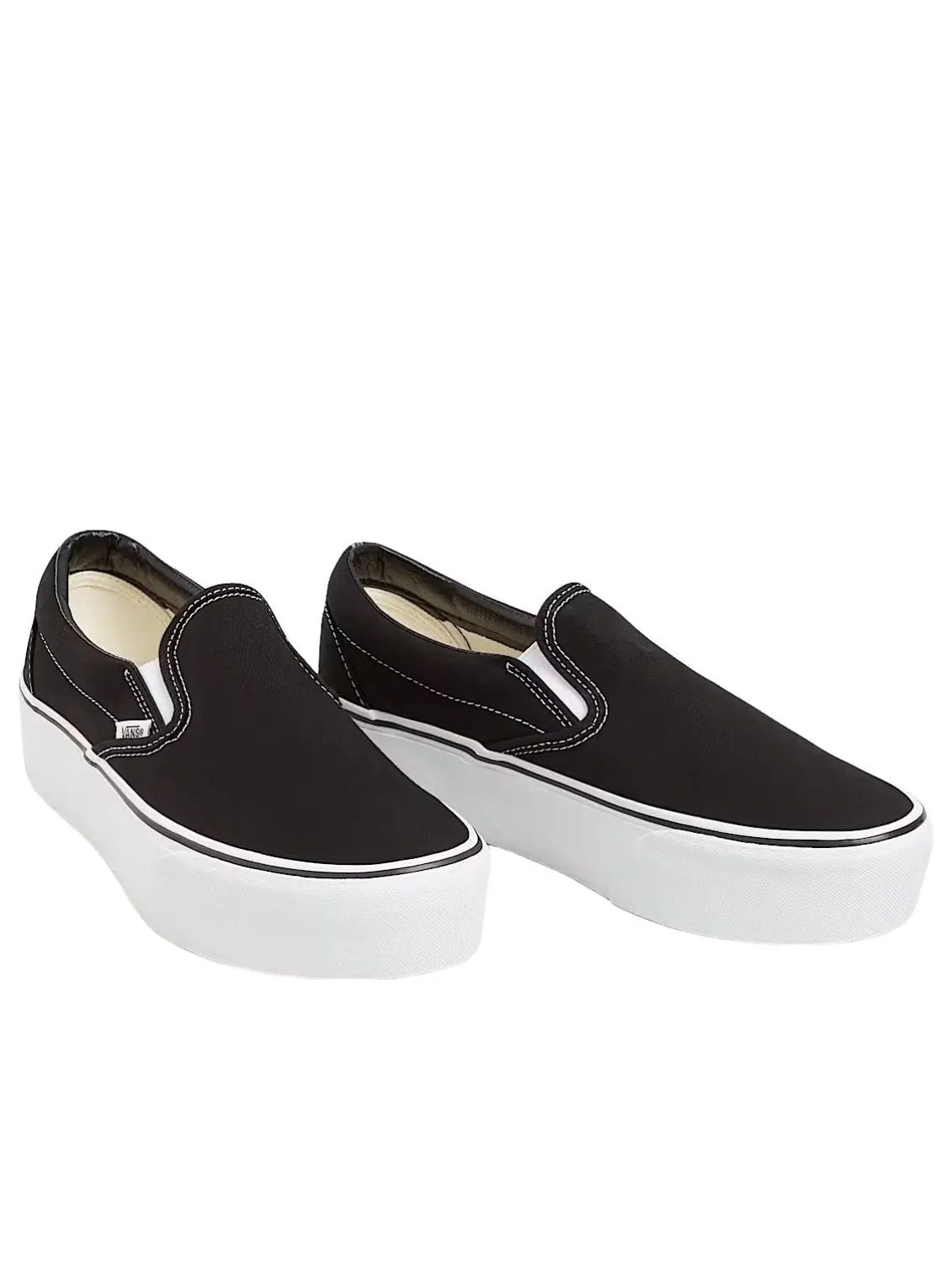 Vans Classic Slip-On Stackform 'Black White' — изображение 2 из 4, черный/белый