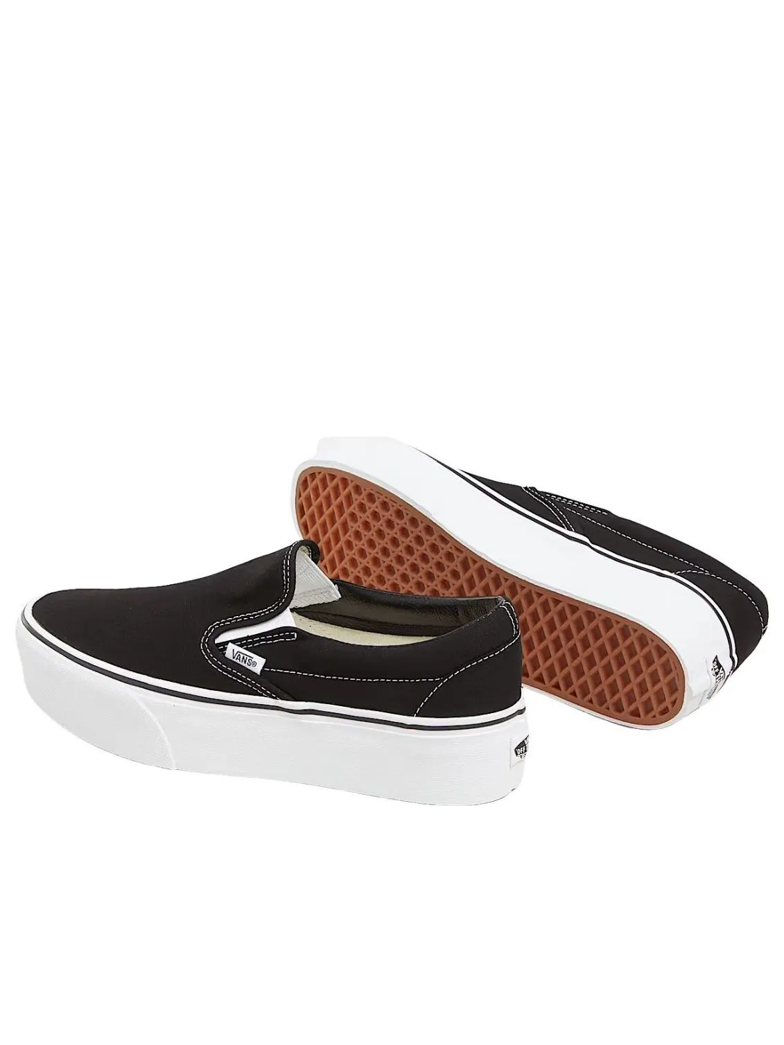 Vans Classic Slip-On Stackform 'Black White' — изображение 3 из 4, черный/белый