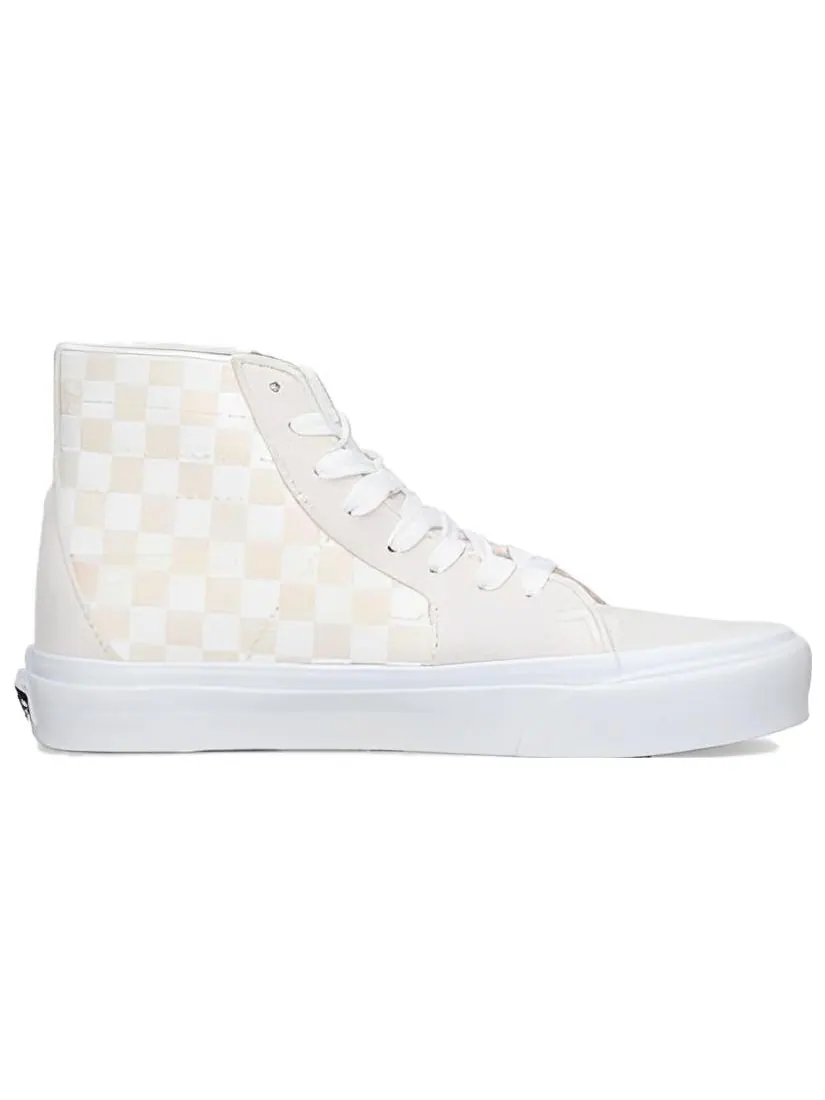 Кеды Vans Crystal Sidestripe Sk8-Hi Tapered Shoe 'White Checkerboard' — изображение 2 из 5, белый