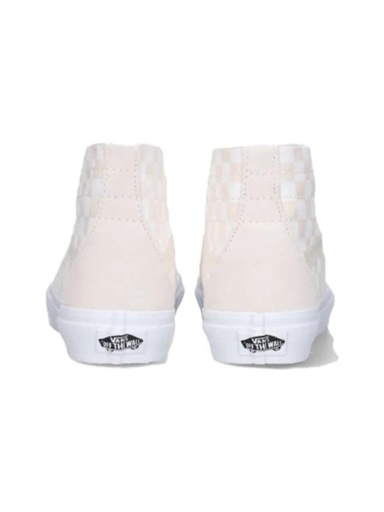 Кеды Vans Crystal Sidestripe Sk8-Hi Tapered Shoe 'White Checkerboard' — изображение 4 из 5, белый