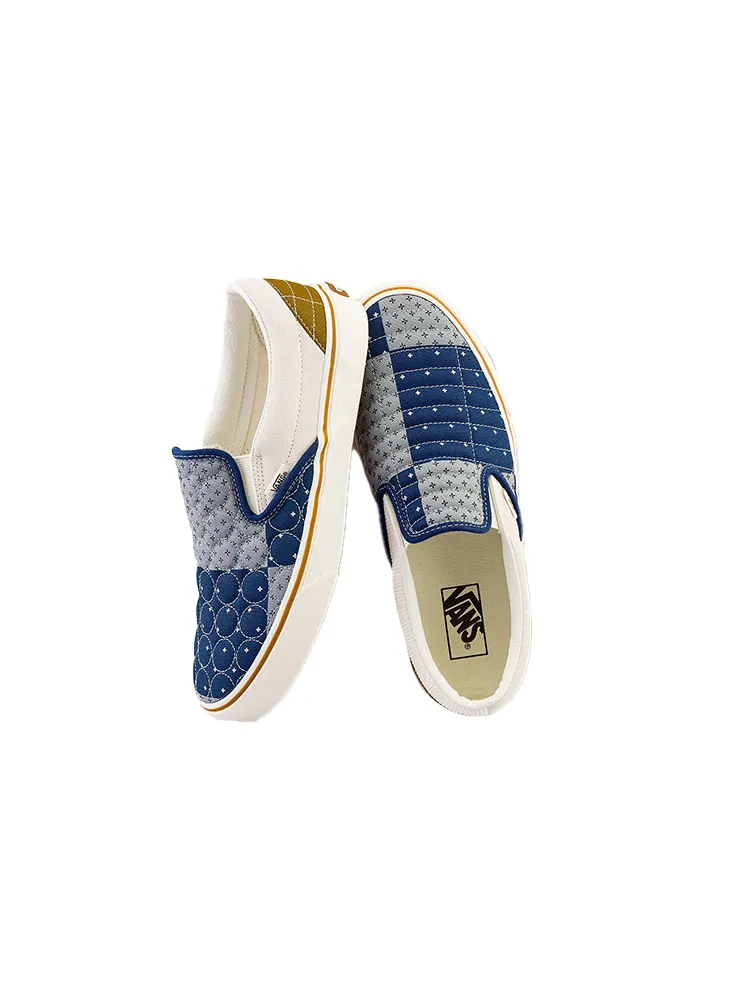 Кеды Vans Classic Slip-On 'Quilted Bandana' — изображение 4 из 5, синий
