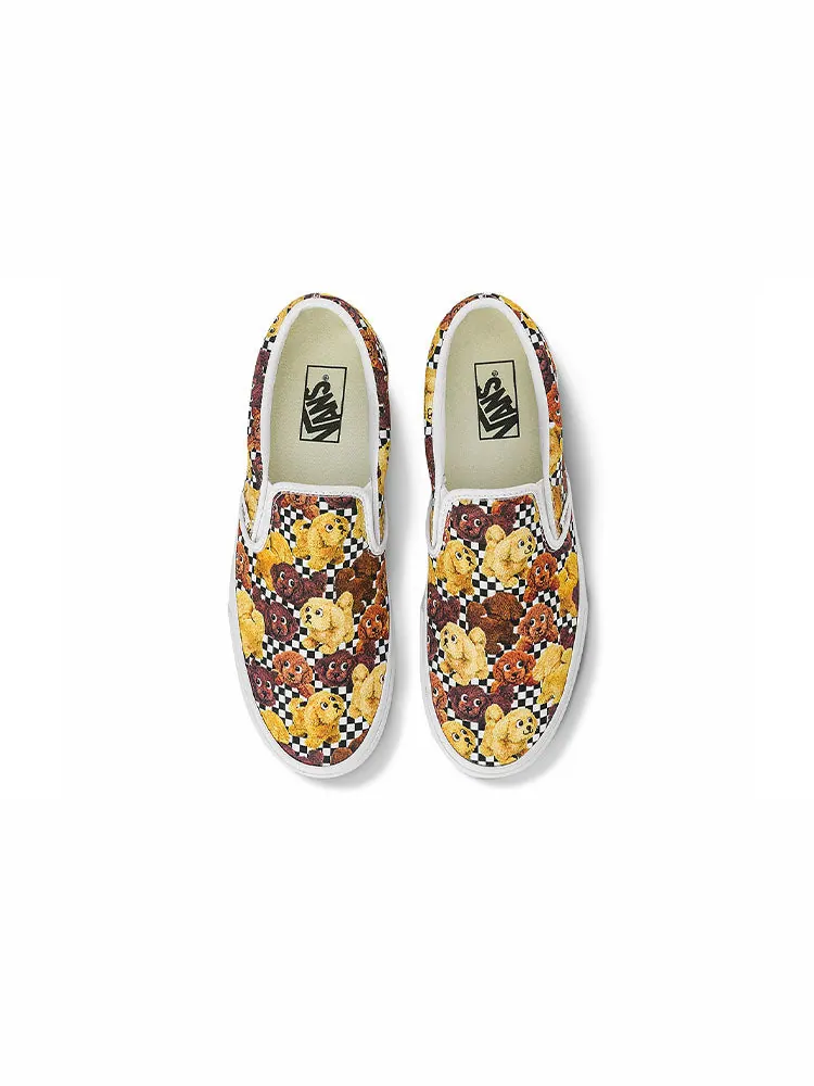 Кеды Vans Slip-On Pattern Low Tops Casual Skateboarding Shoes Unisex Multi-Color — изображение 3 из 5, коричневый