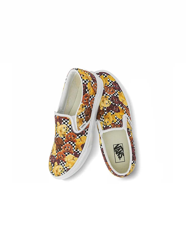 Кеды Vans Slip-On Pattern Low Tops Casual Skateboarding Shoes Unisex Multi-Color — изображение 4 из 5, коричневый