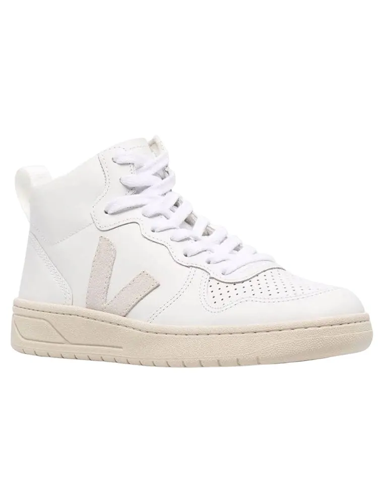 Кроссовки Veja V-15 Leather 'White' — изображение 2 из 4, белый