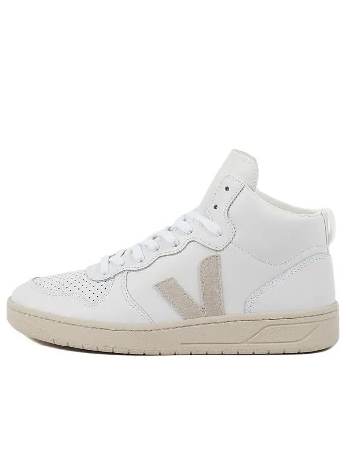 Кроссовки Veja V-15 Leather 'White Natural' — изображение 1 из 3, белый