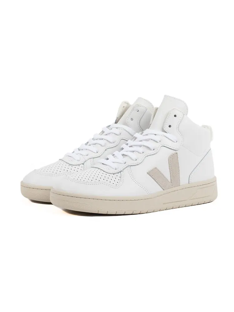 Кроссовки Veja V-15 Leather 'White Natural' — изображение 2 из 3, белый