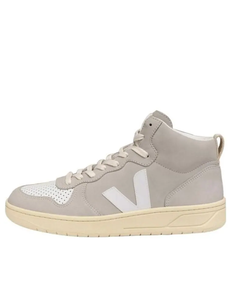 Кроссовки Veja V-15 High-Top Sneakers 'Beige Khaki White' — изображение 1 из 3, бежевый