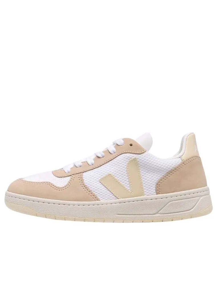 Кроссовки Veja V-10 Alveomesh Lace-Up 'White Butter Sable' — изображение 1 из 4, бежевый