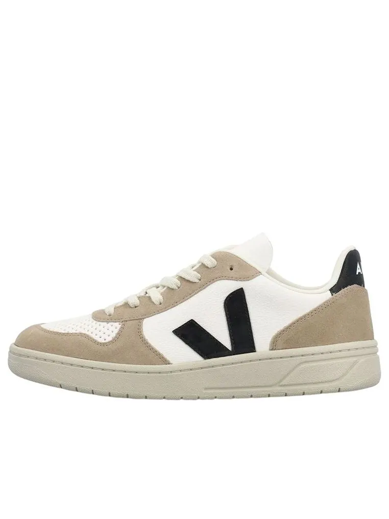 Кроссовки Veja V-10 Chromfree Low-Top Sneakers 'White Beige Black' — изображение 1 из 5, белый