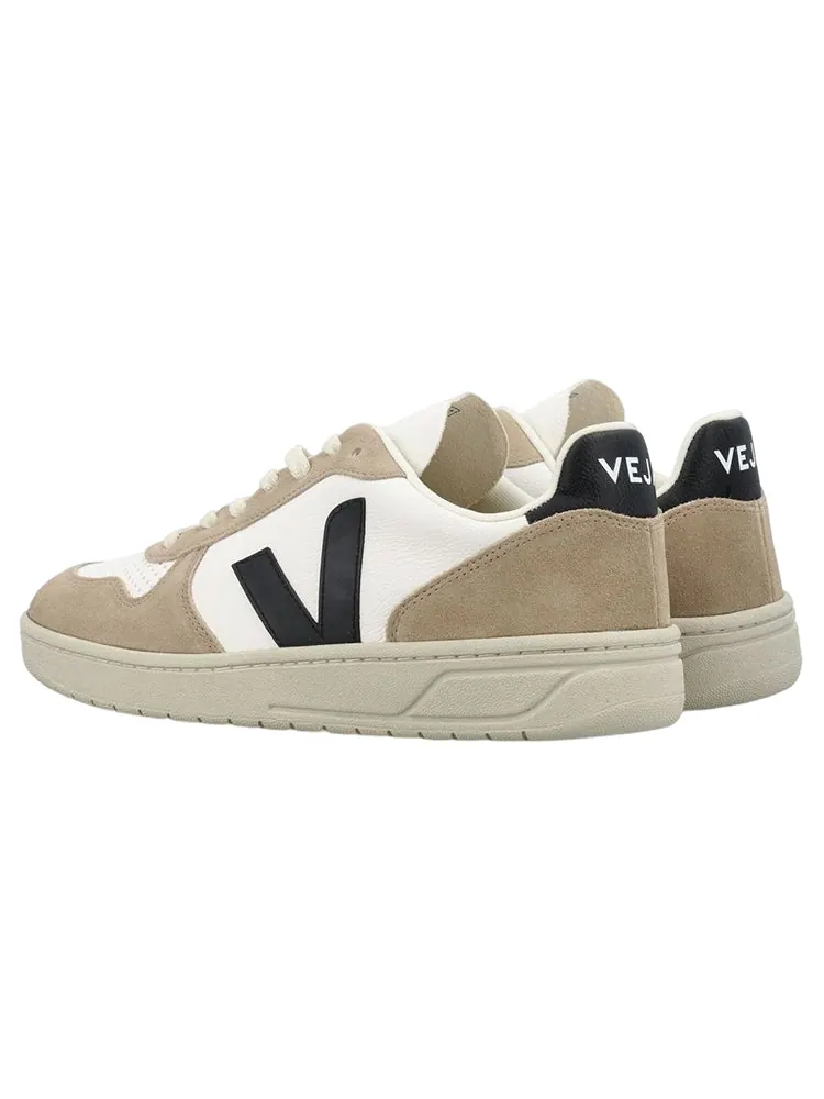 Кроссовки Veja V-10 Chromfree Low-Top Sneakers 'White Beige Black' — изображение 5 из 5, белый