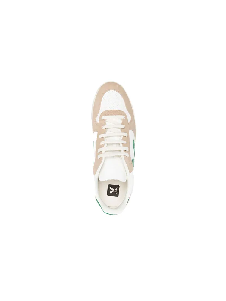 Кроссовки Veja V-10 Chromfree Low-Top Sneakers 'White Beige Green' — изображение 4 из 5, белый