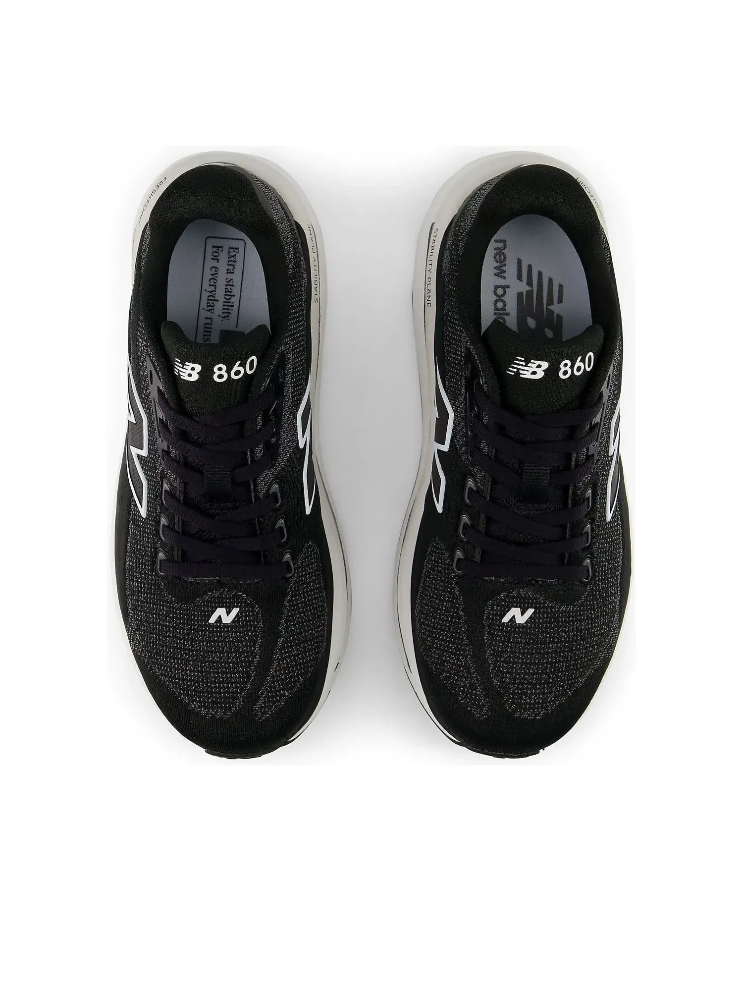 Женские кроссовки с шнуровкой Fresh Foam New Balance — изображение 3 из 6, черный