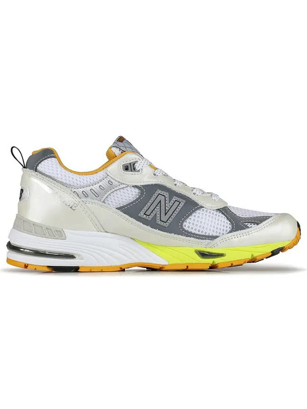 Кроссовки aries x 991 сделано в англии New Balance — изображение 2 из 4, белый//оранжевый