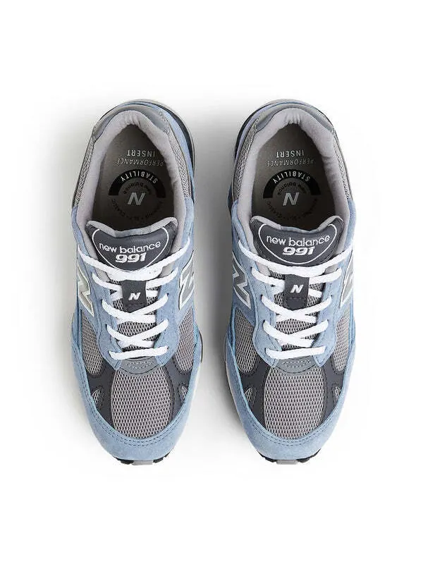 Кроссовки 991v1 сделано в Англии New Balance — изображение 3 из 5, синий/серый