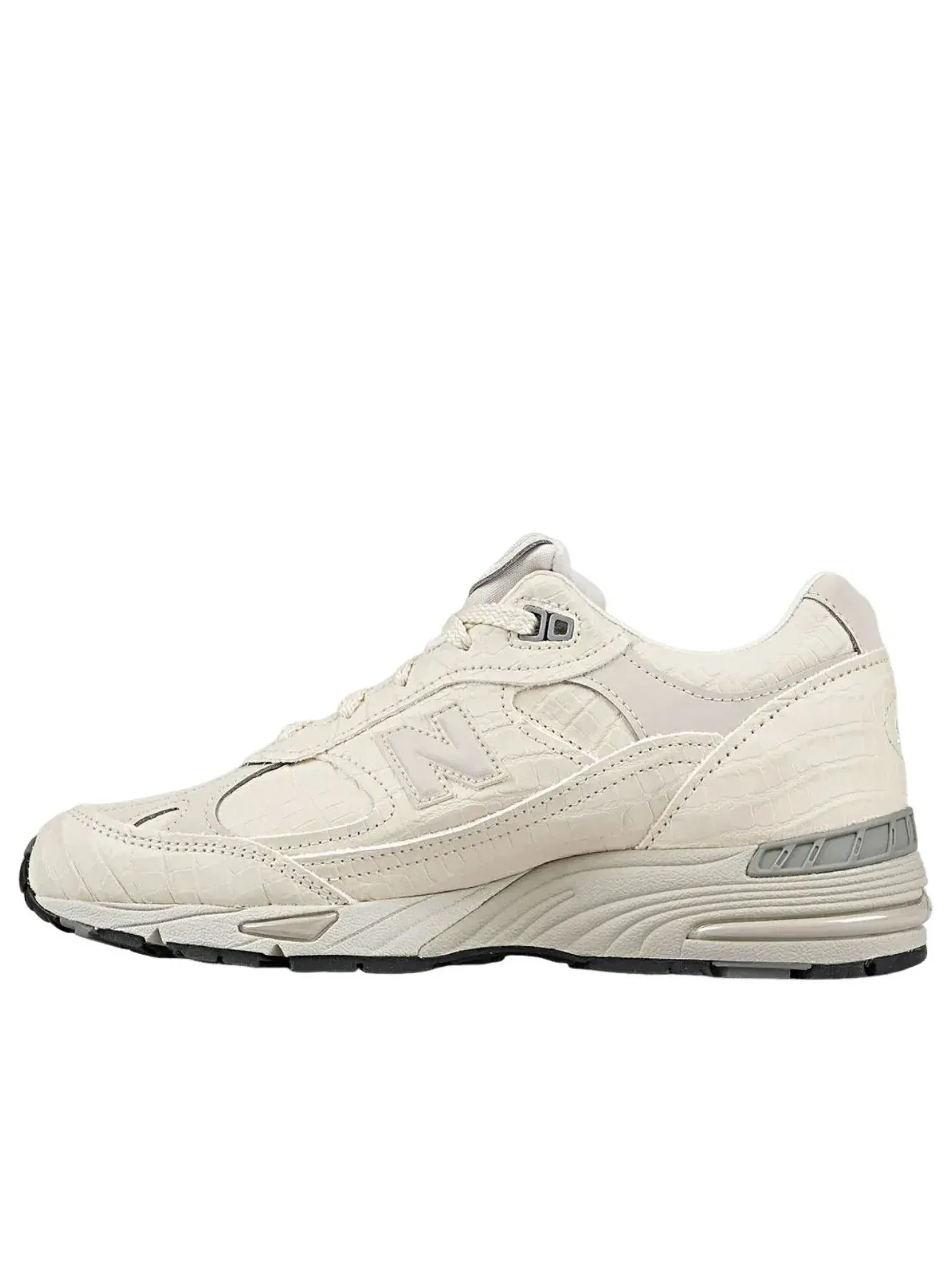 Кроссовки (WMNS) New Balance 991 'Cream Croc' — изображение 1 из 5, белый