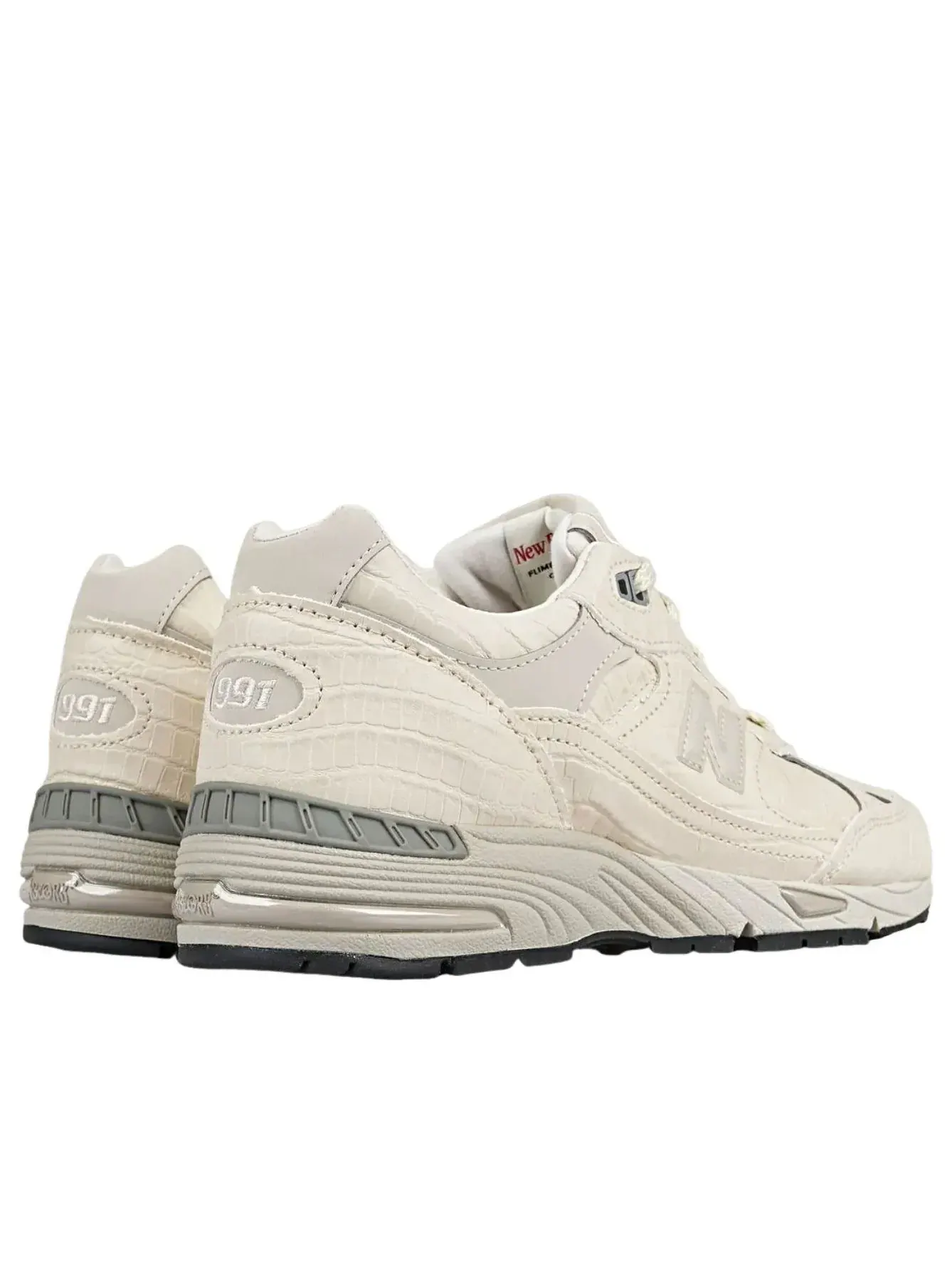 Кроссовки (WMNS) New Balance 991 'Cream Croc' — изображение 3 из 5, белый