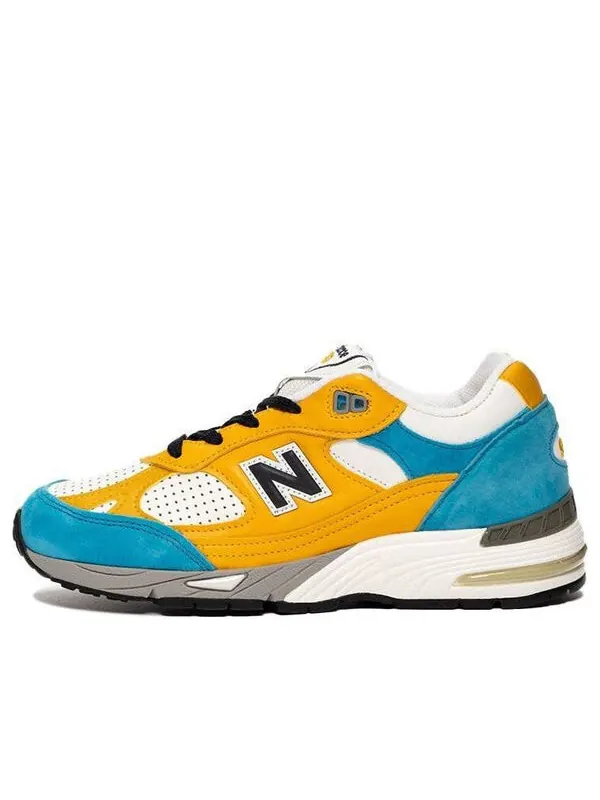 Кроссовки sneakersnstuff x 991 сделано в англии New Balance — изображение 1 из 4, синий/желтый