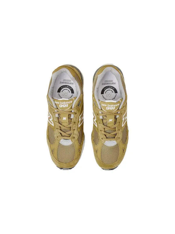 Кроссовки 991 New Balance — изображение 4 из 4, желтый/белый