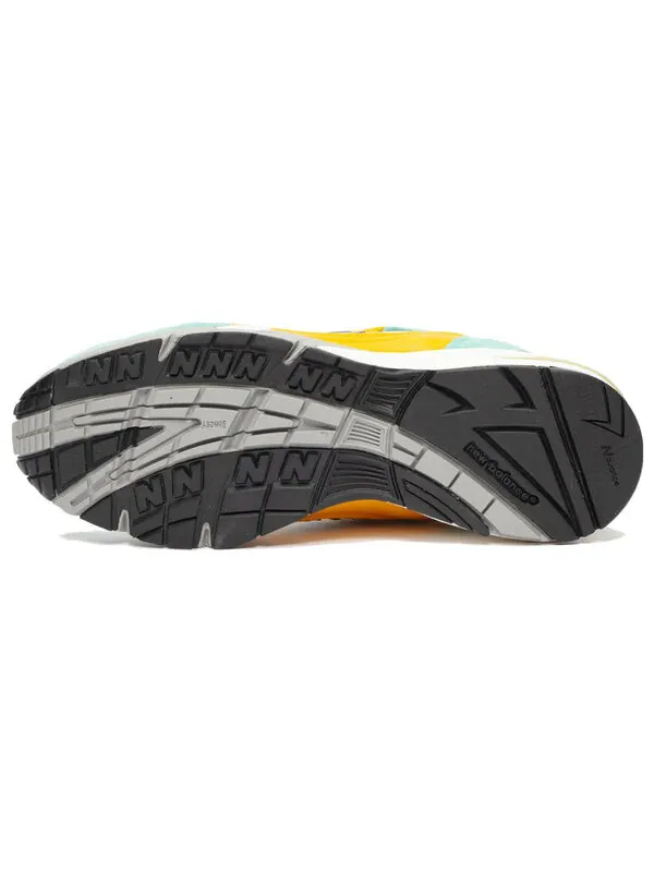 Кроссовки sneakersnstuff x 991 сделано в англии New Balance — изображение 4 из 4, синий/желтый/белый